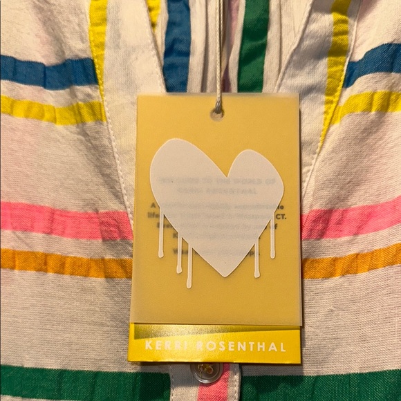 Kerri Rosenthal Charlie Multicolor Striped Shirt Dress - Picture 2 of 12